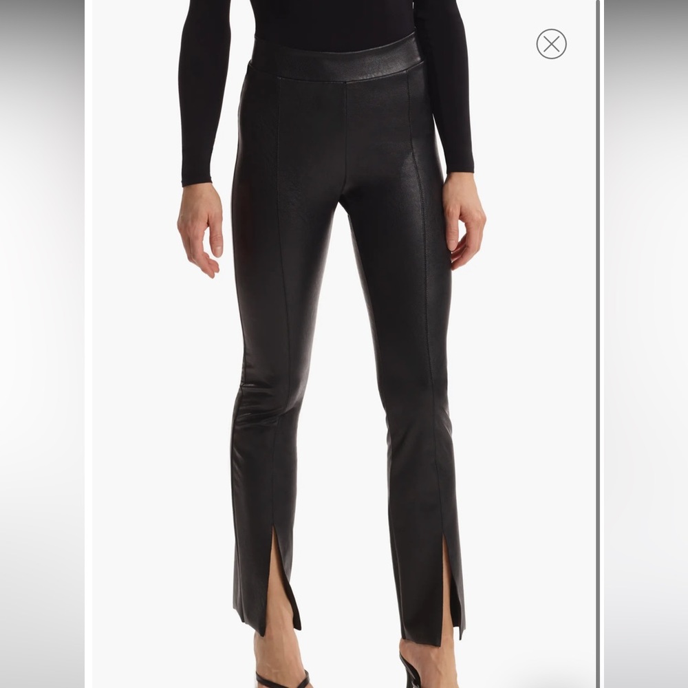 Commando Split Hem Faux Leather Pull-On Pants - image 2